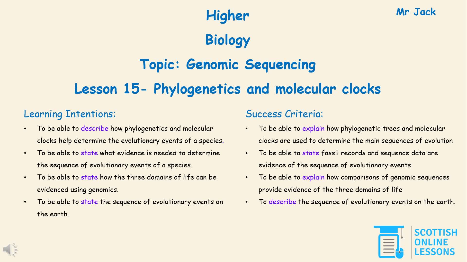 Phylogenetics and Molecular Clocks