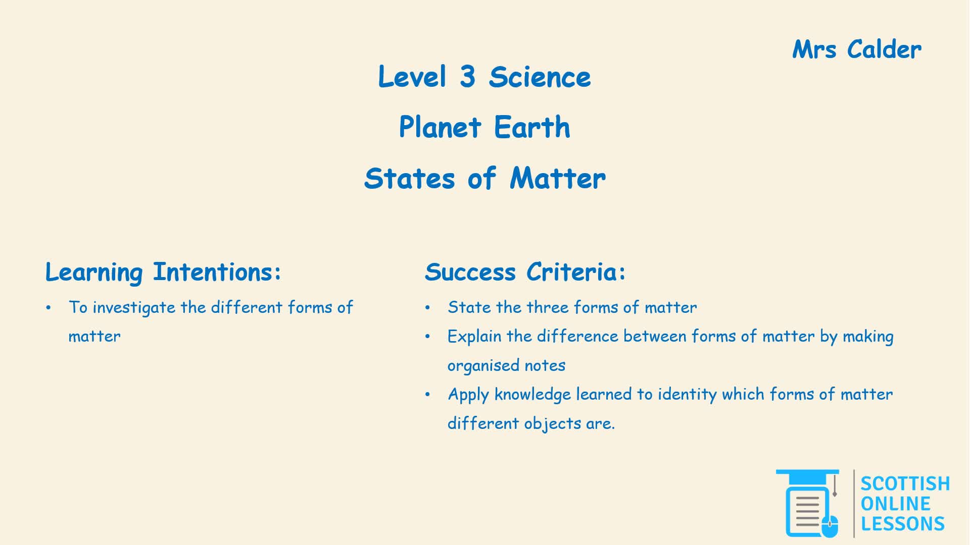 States of Matter