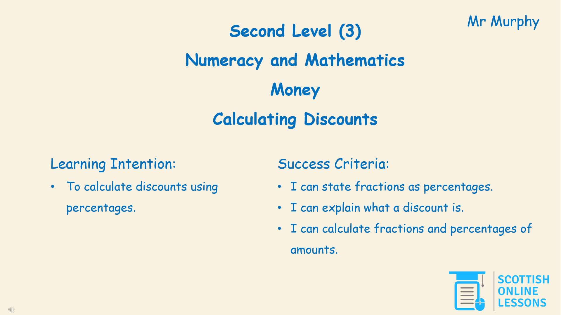 Calculating Discounts