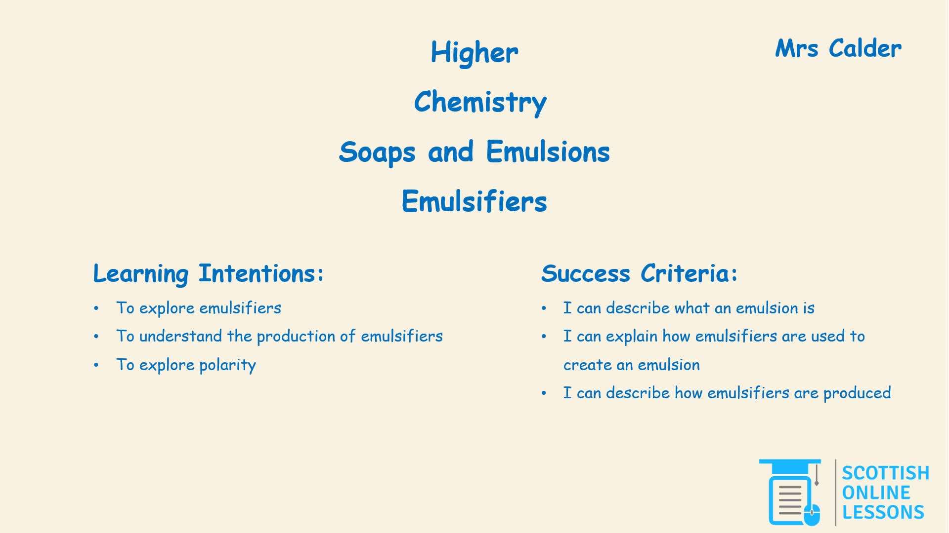 Emulsions