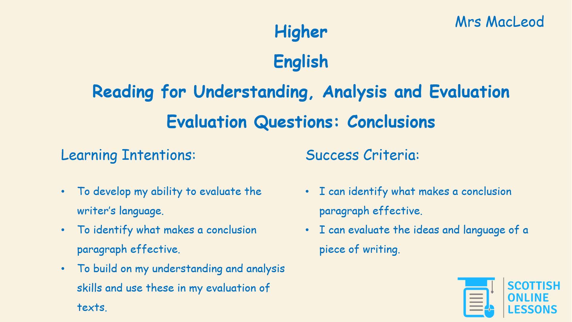 Effective Conclusion Questions