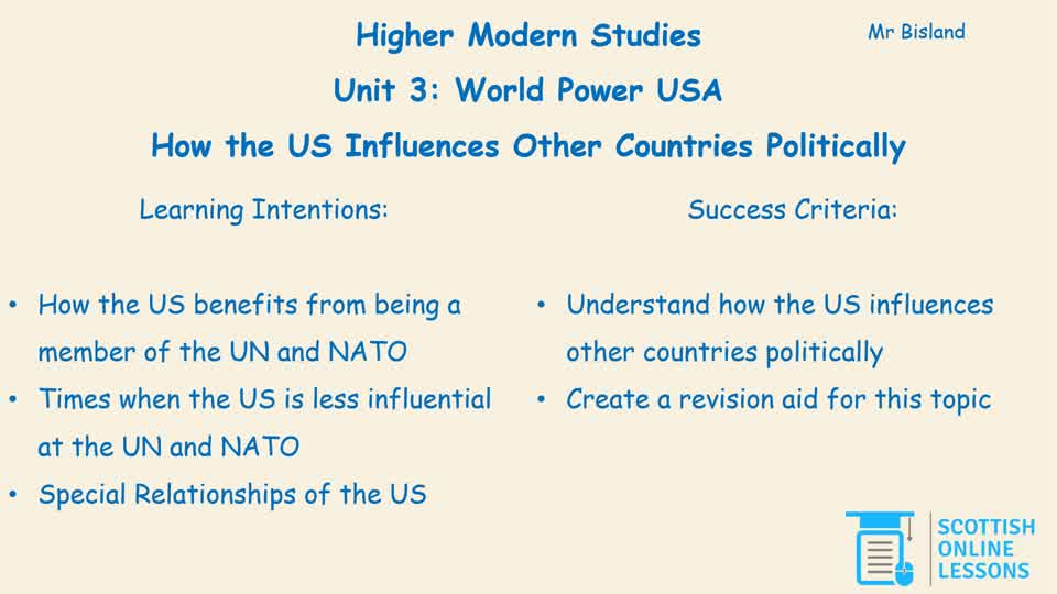 How the US Influences Other Countries Politically
