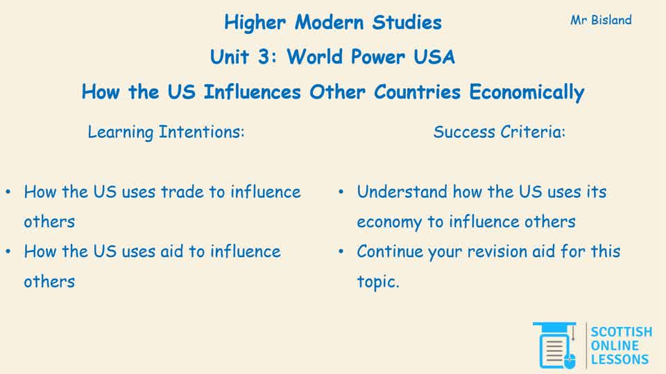 How the US Influences Other Countries Economically