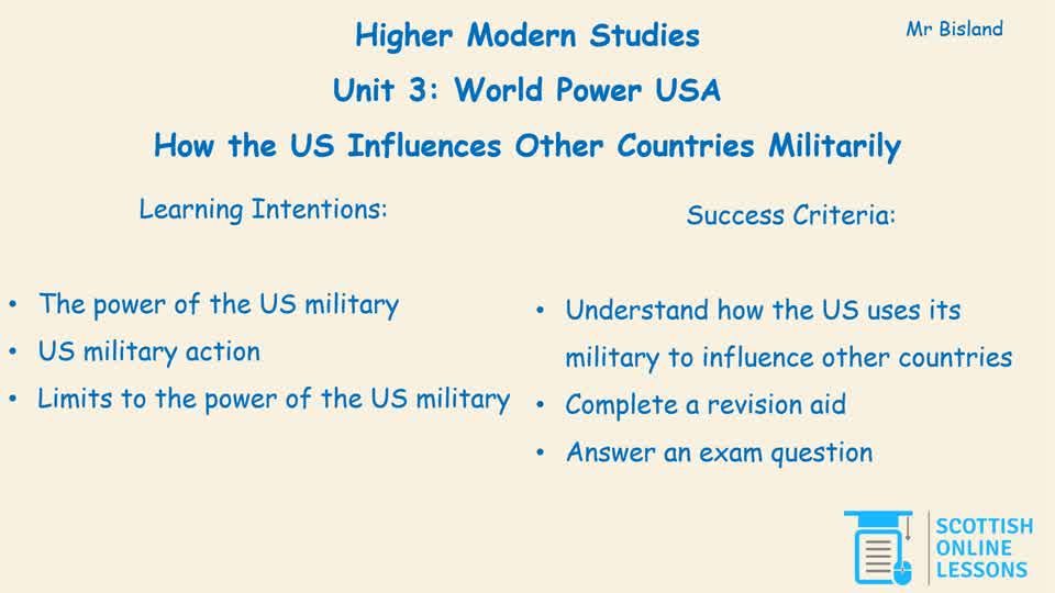 How the US Influences Other Countries Militarily
