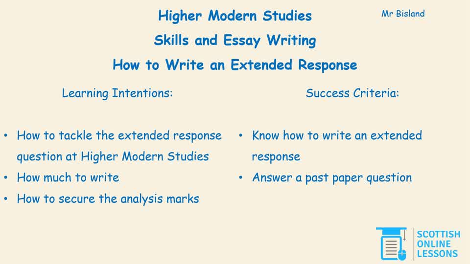 How to Write a 12 Mark Extended Response