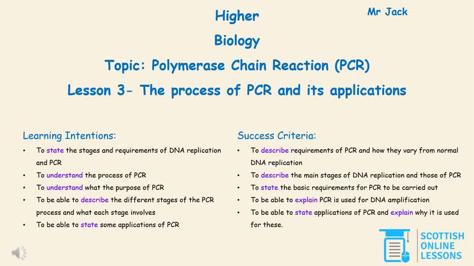 The Process of PCR and its Applications