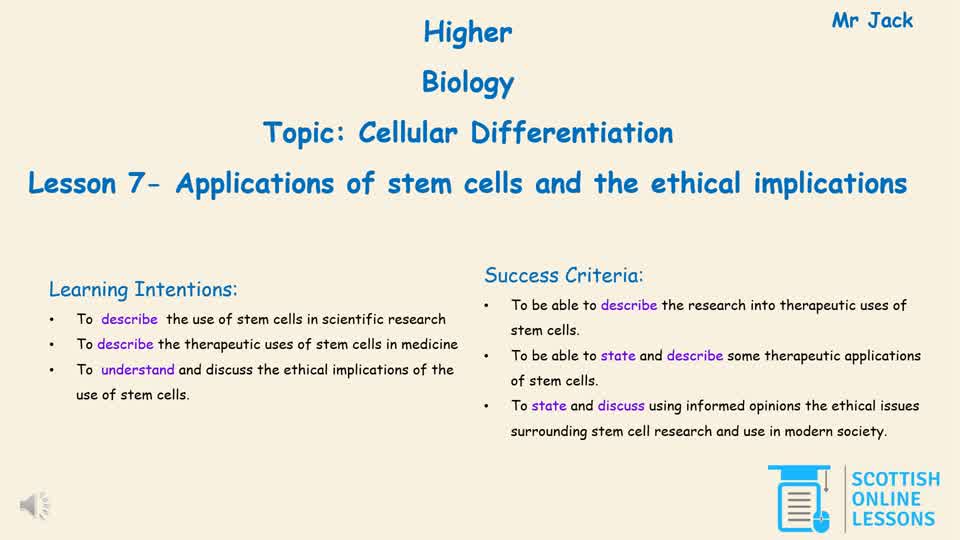 Applications of Stem Cells and the Ethical Implications