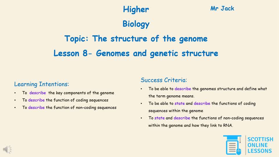 Genome and Genetic Structure