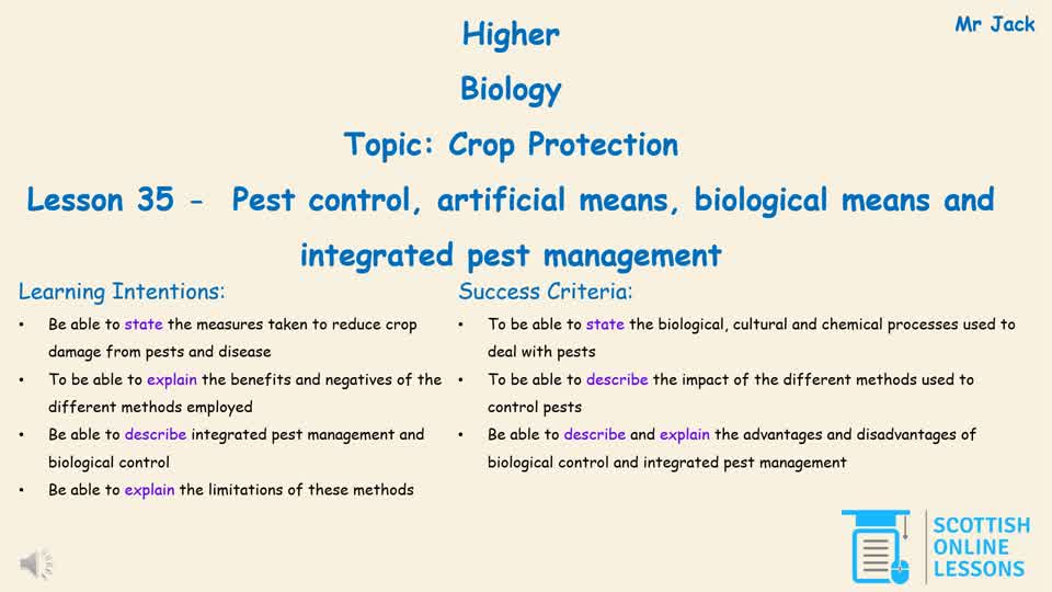Pest Control, Artificial Means, Biological Means and Integrated Pest Management