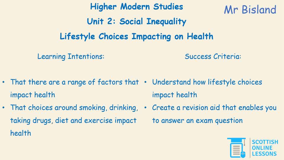 Lifestyle Choices Impacting on Health