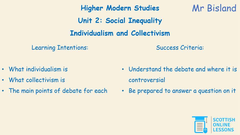 Individualism and Collectivism