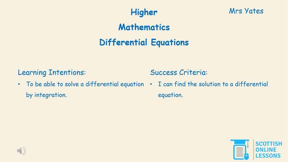 Differential Equations 