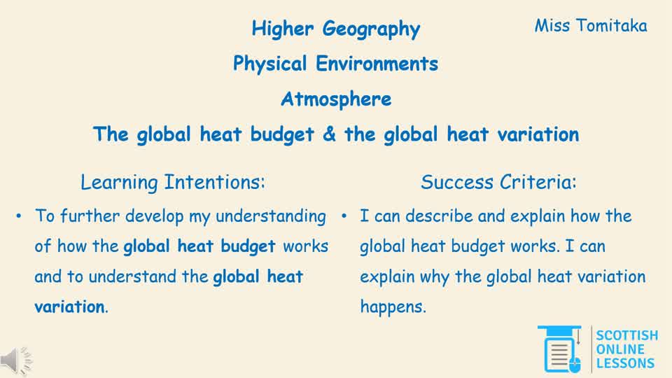 Global Heat Budget and Global Heat Variation