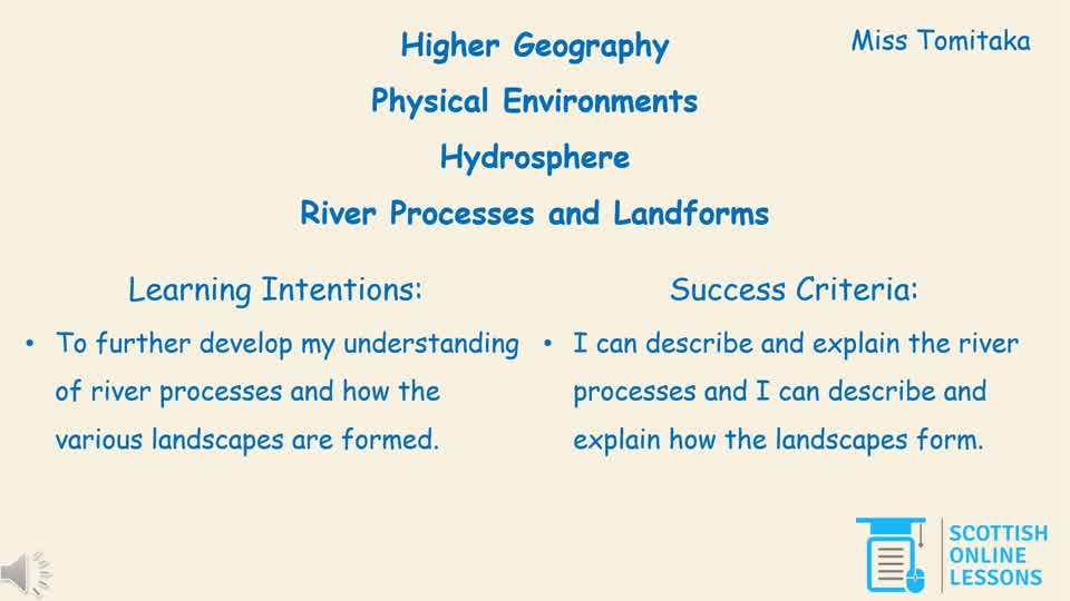 River Processes and Landforms
