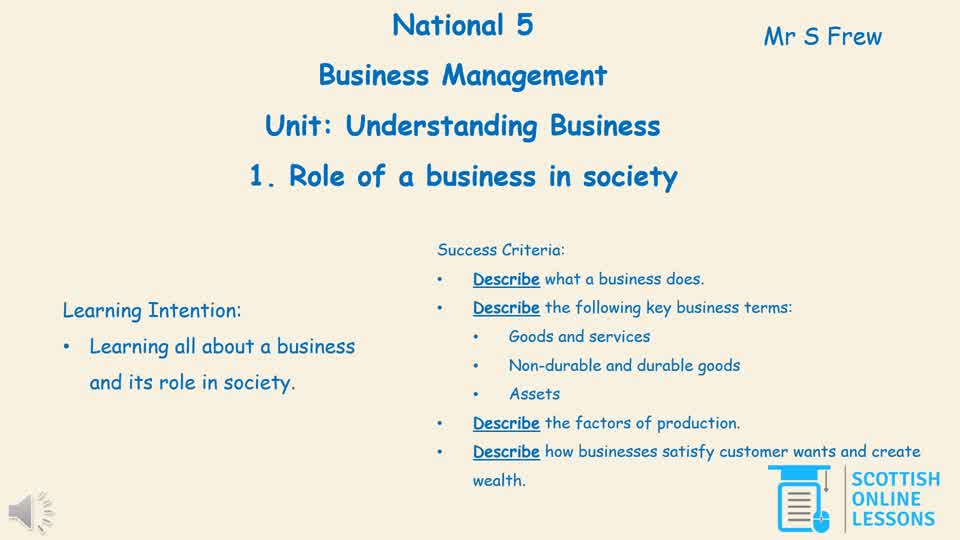 Role of business in society