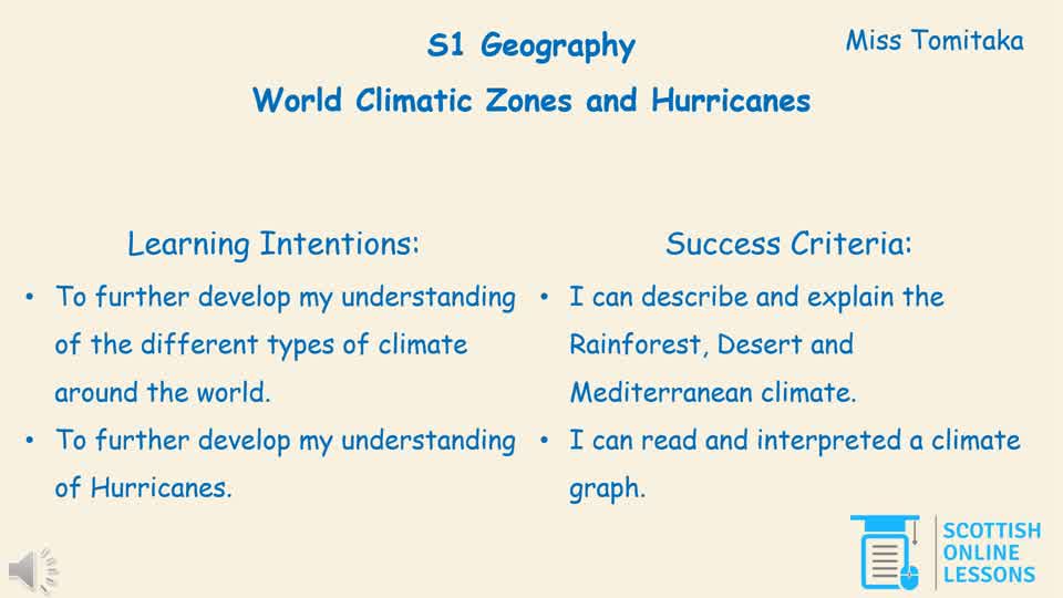 Factors affecting climate and climatic zones 