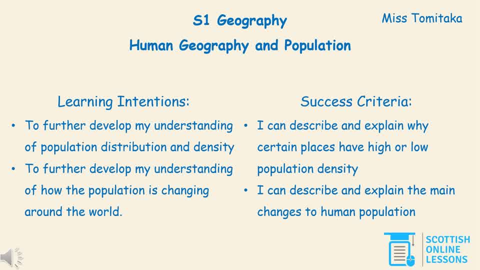 Human Geography and population 