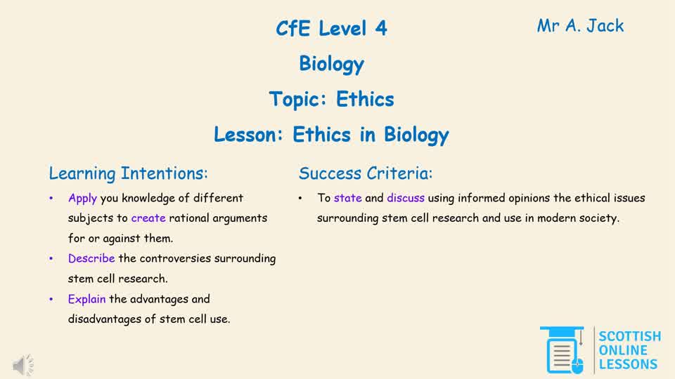 LvL 4 - Ethics in Biology