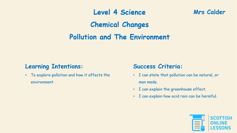 Pollution and The Environment 