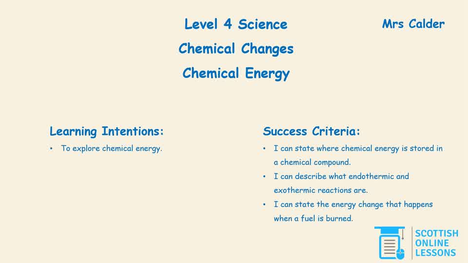 Chemical Energy