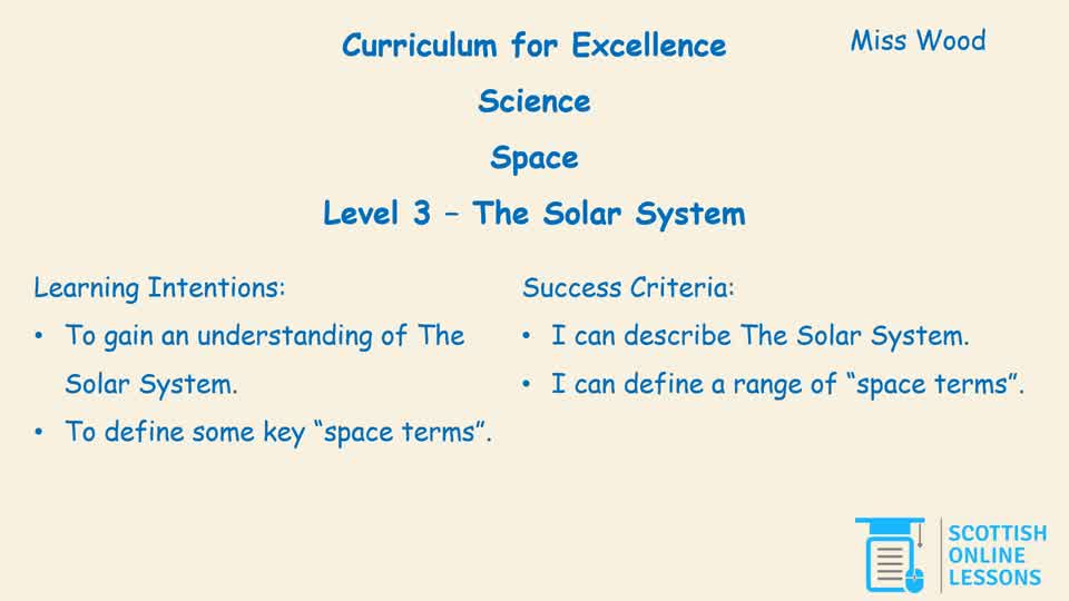 Level 3 - The Solar System