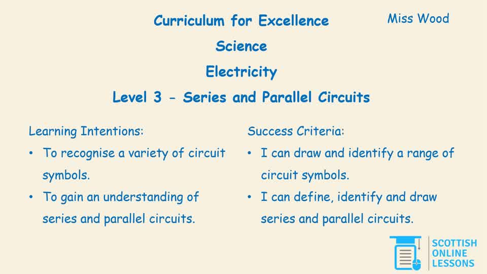 Level 3 - Series and Parallel Circuits