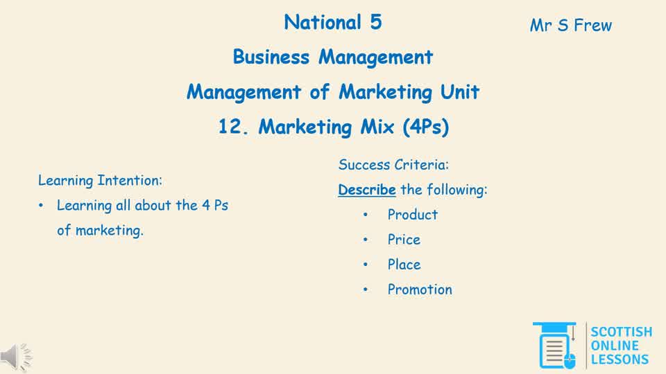 Marketing Mix 4Ps