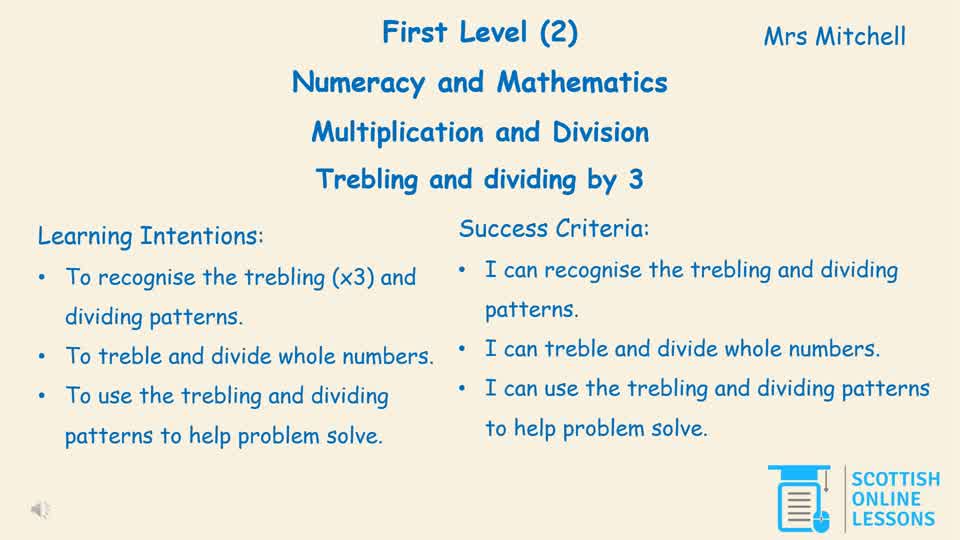 Trebling and Dividing by 3