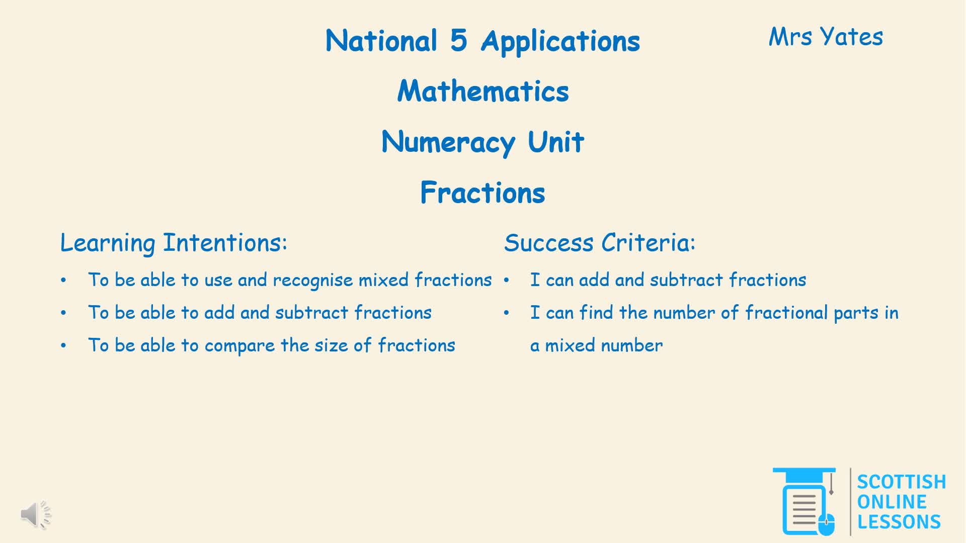 Fractions