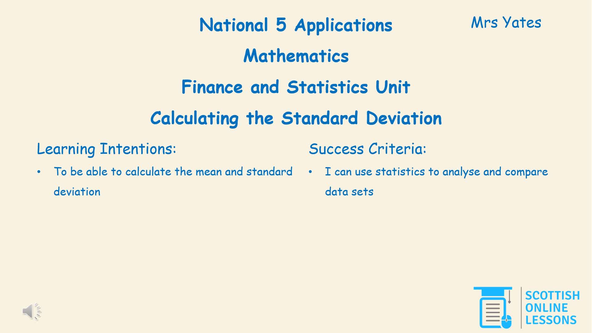 Standard Deviation