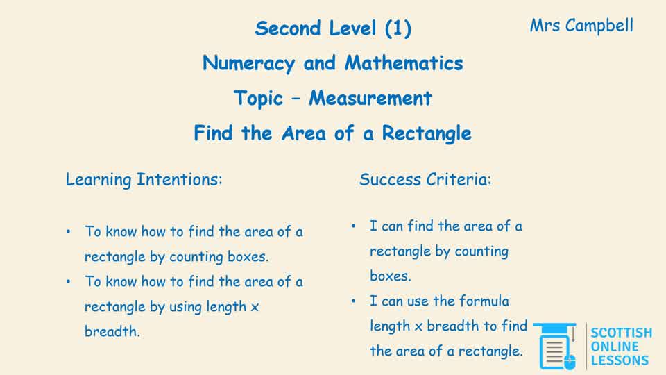 Find the Area of a Rectangle