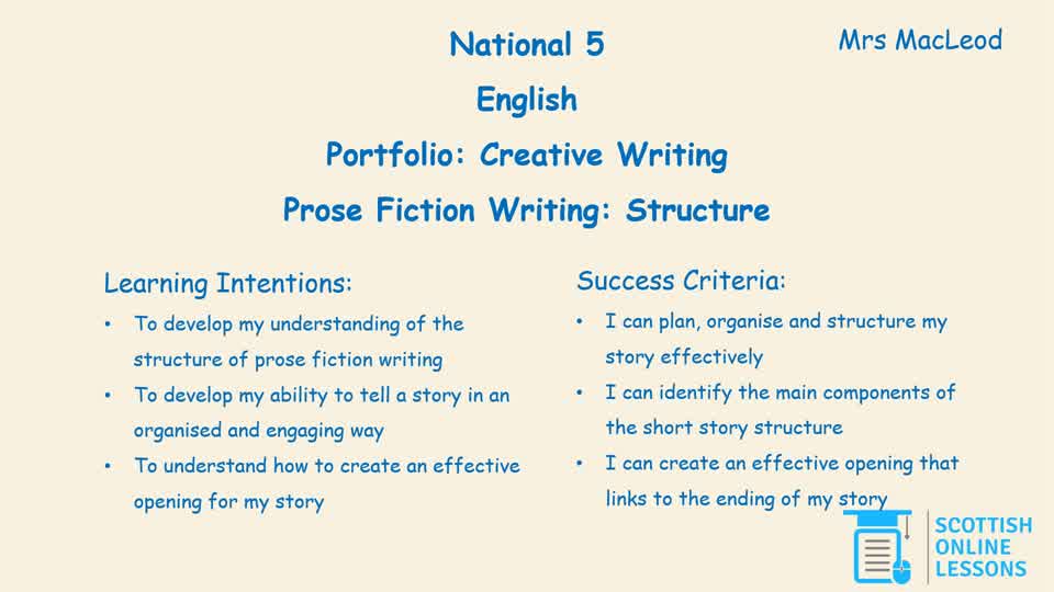 Structure of Prose Fiction