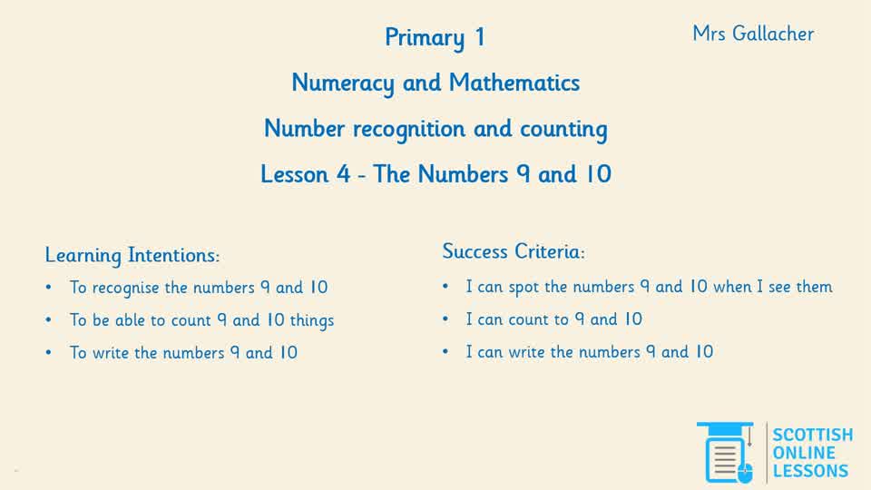 The Numbers 9 and 10
