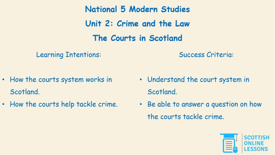 022 The Courts in Scotland