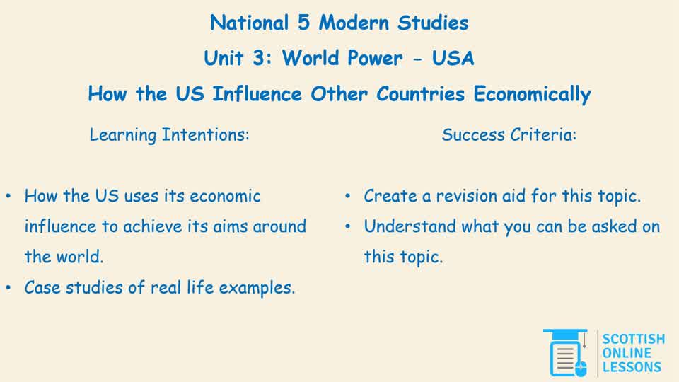 028 How the US Influence Other Countries Economically