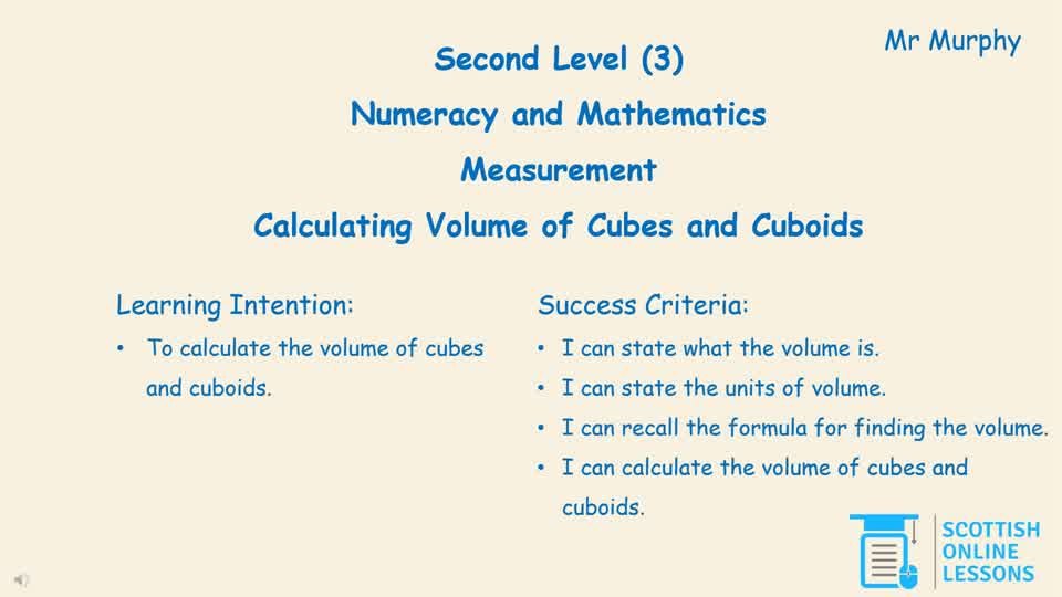 Calculating Volume of Cubes and Cuboids
