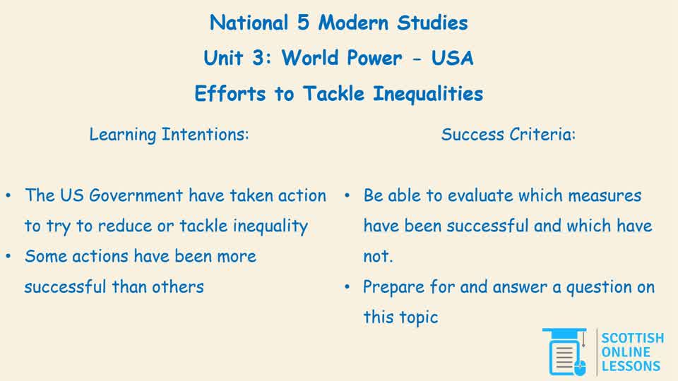 033 Efforts to Tackle Inequalities