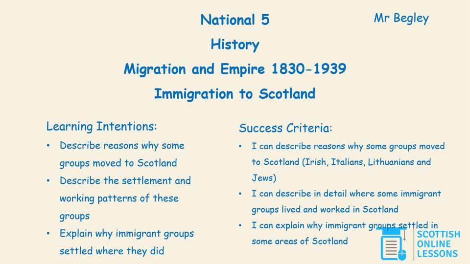 2. Immigration to Scotland
