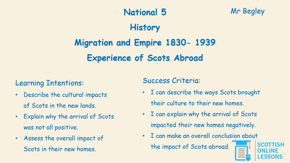 10. Experiences of Scots Abroad