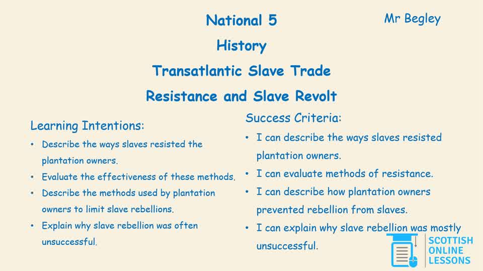 9. Slave Discipline and Revolt