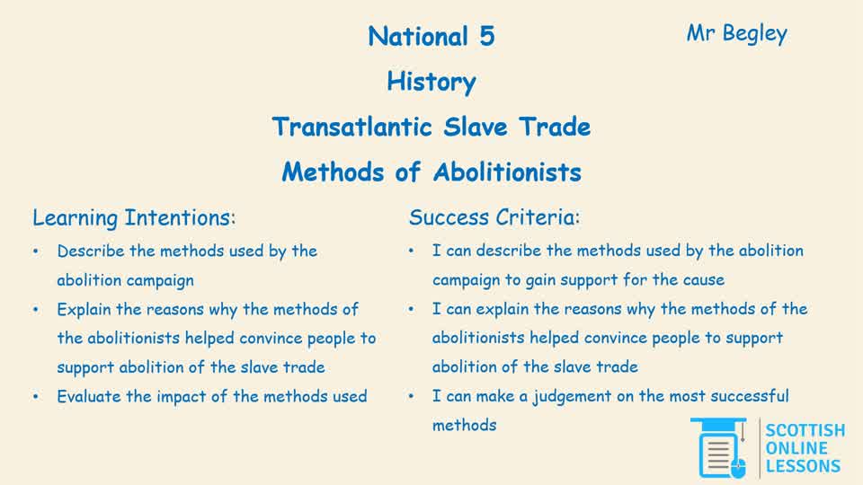 11. Methods of Abolitionists
