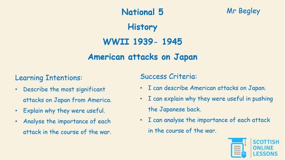 6. American Attacks on Japan