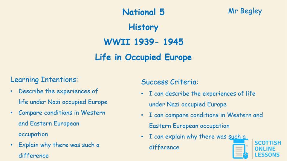 7. Life in Occupied Europe