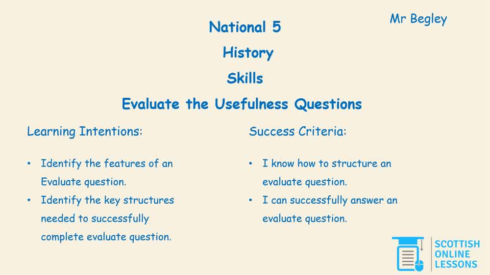 Evaluate the Usefulness Questions