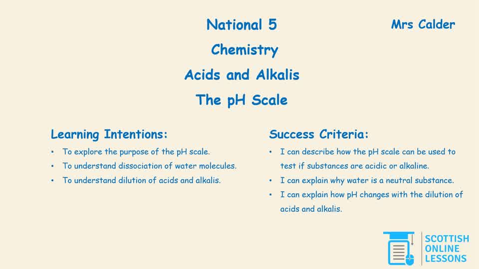 The pH Scale
