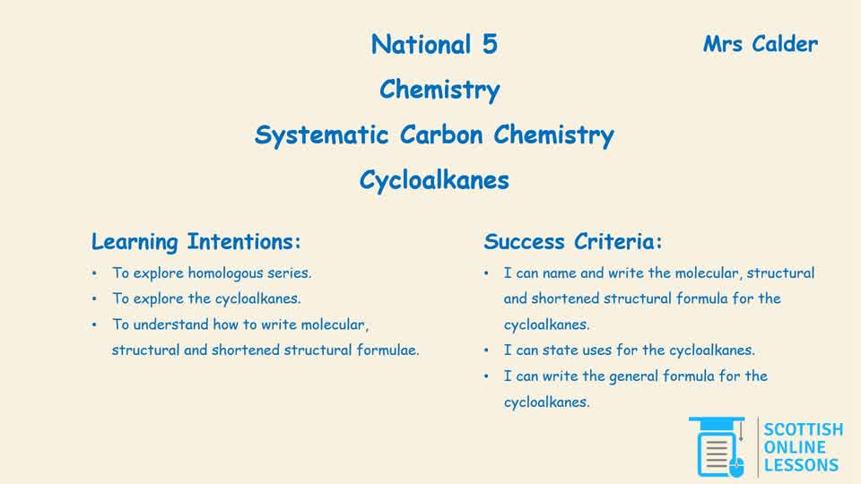 Cycloalkanes