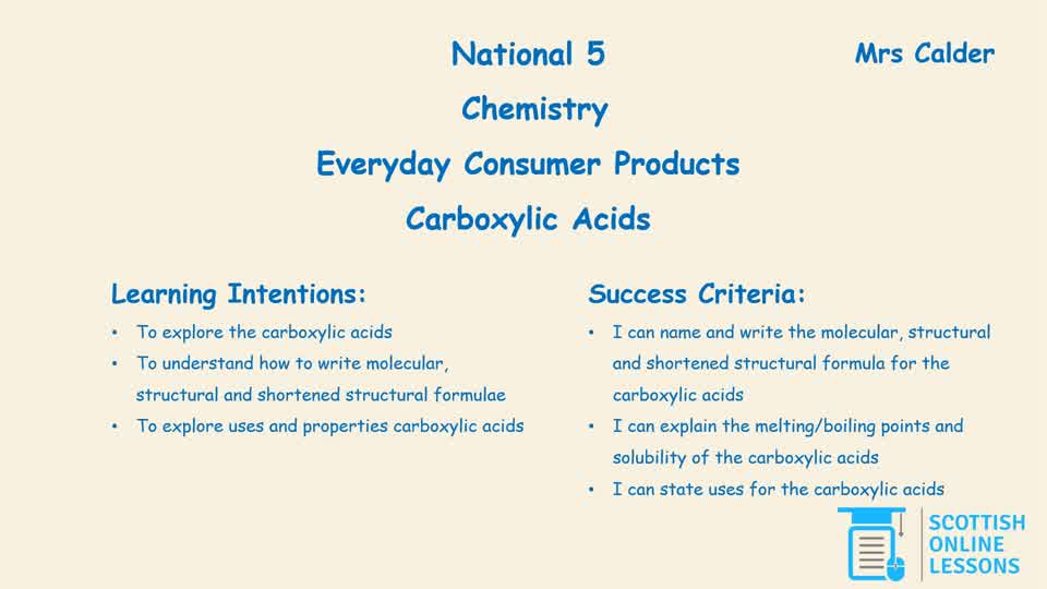  Carboxylic Acids