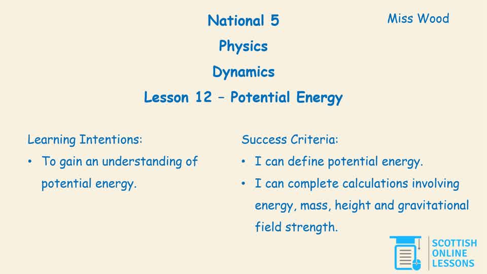 Potential Energy