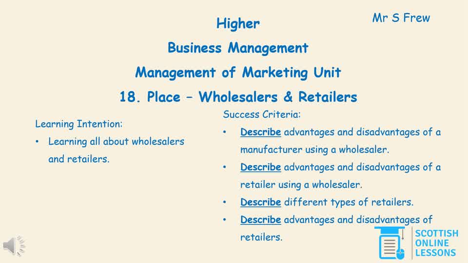 Wholesalers and Manufacturers