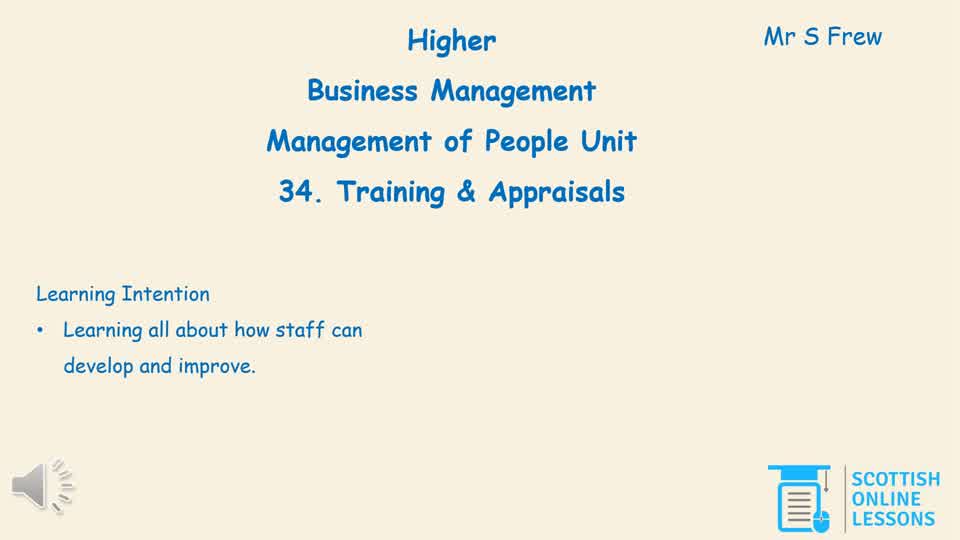 Training & Appraisals 